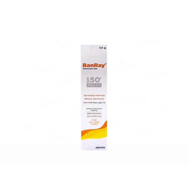 Ajanta Pharma BanRay SPF 50+ Sunscreen Gel (50 g) Ajanta Pharma BanRay SPF 50+ Sunscreen Gel (50 g)