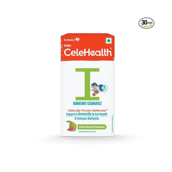 Dr. Reddy’s CeleHealth Kidz Immuno Gummies Pink Guava Flavour (30 Nos) Dr. Reddy’s CeleHealth Kidz Immuno Gummies Pink Guava Flavour (30 Nos)