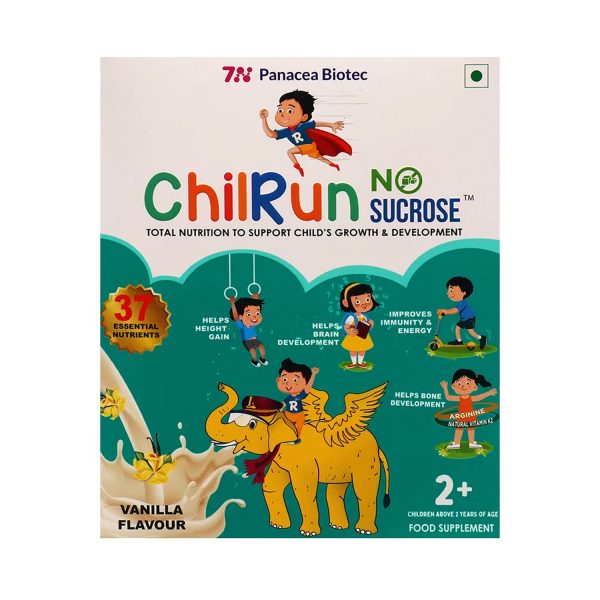 Chilrun No Sucrose Nutrition Powder Above 2 Years Vanilla Flavour 200 g (Refill)