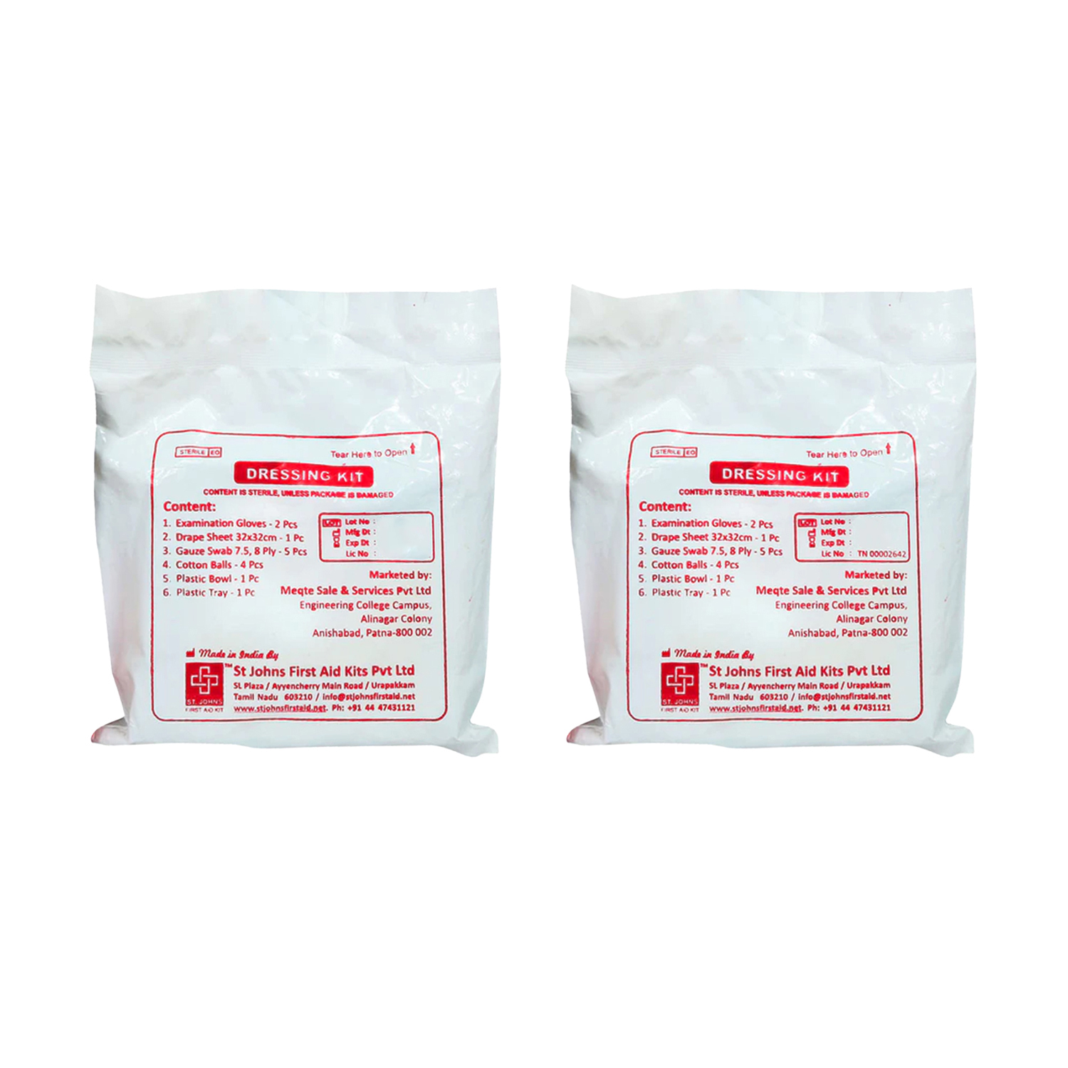 St. John’s SJF DK (Dressing Kit) (Pack of 2)