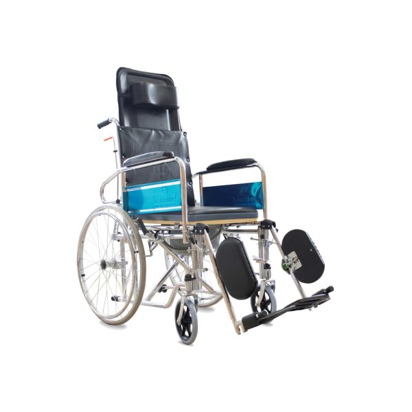 Healthshine Reclining Wheelchair with Commode HS 609-GC