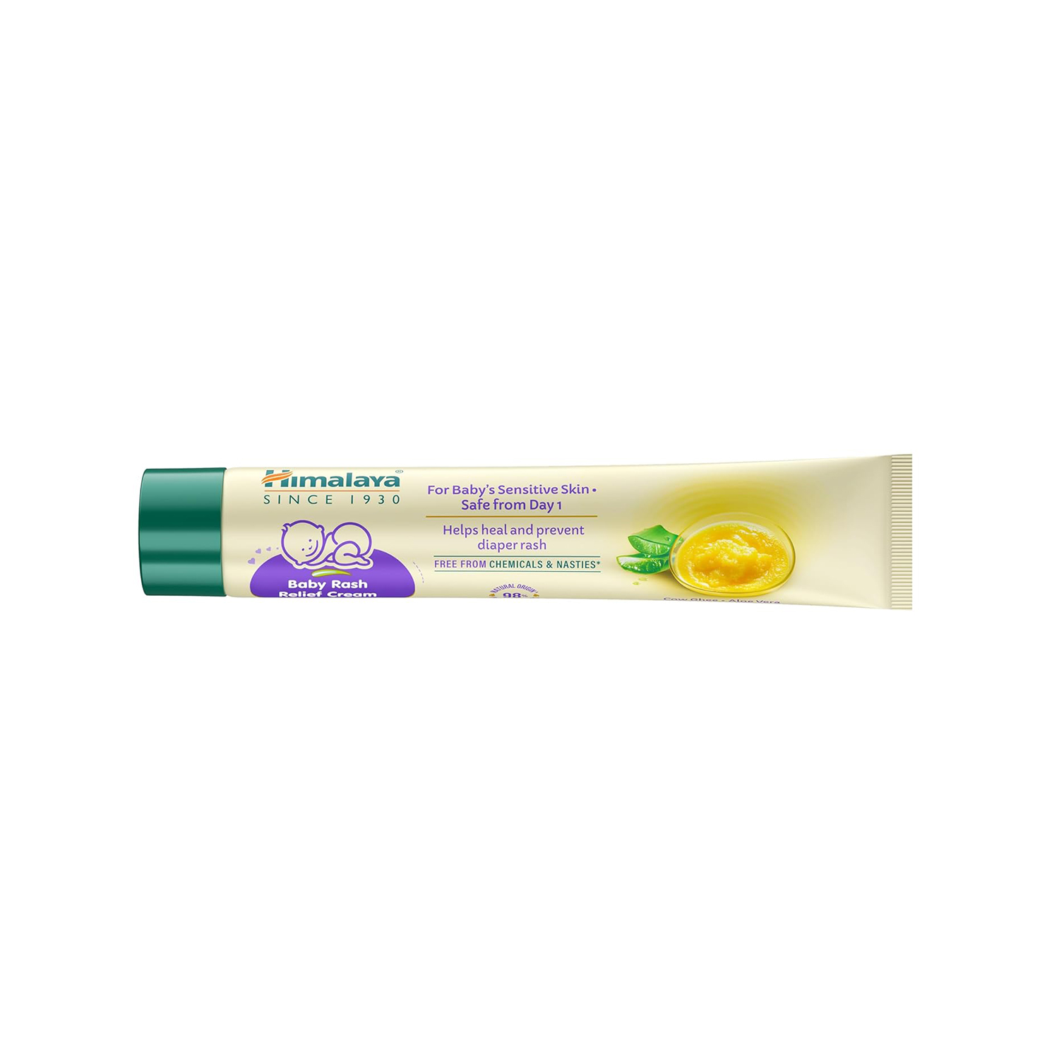Himalaya Baby Rash Relief Cream with Pure Cow Ghee (20 gm)
