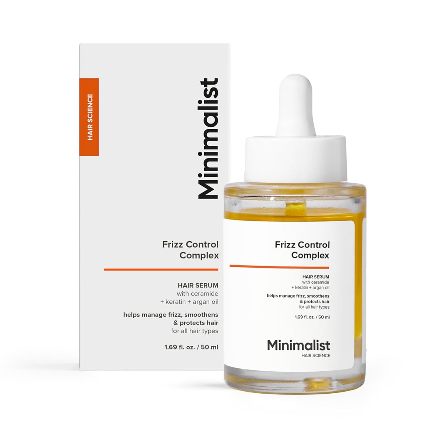 Minimalist Frizz Control Complex SPF 30 Hair Serum (50ml)