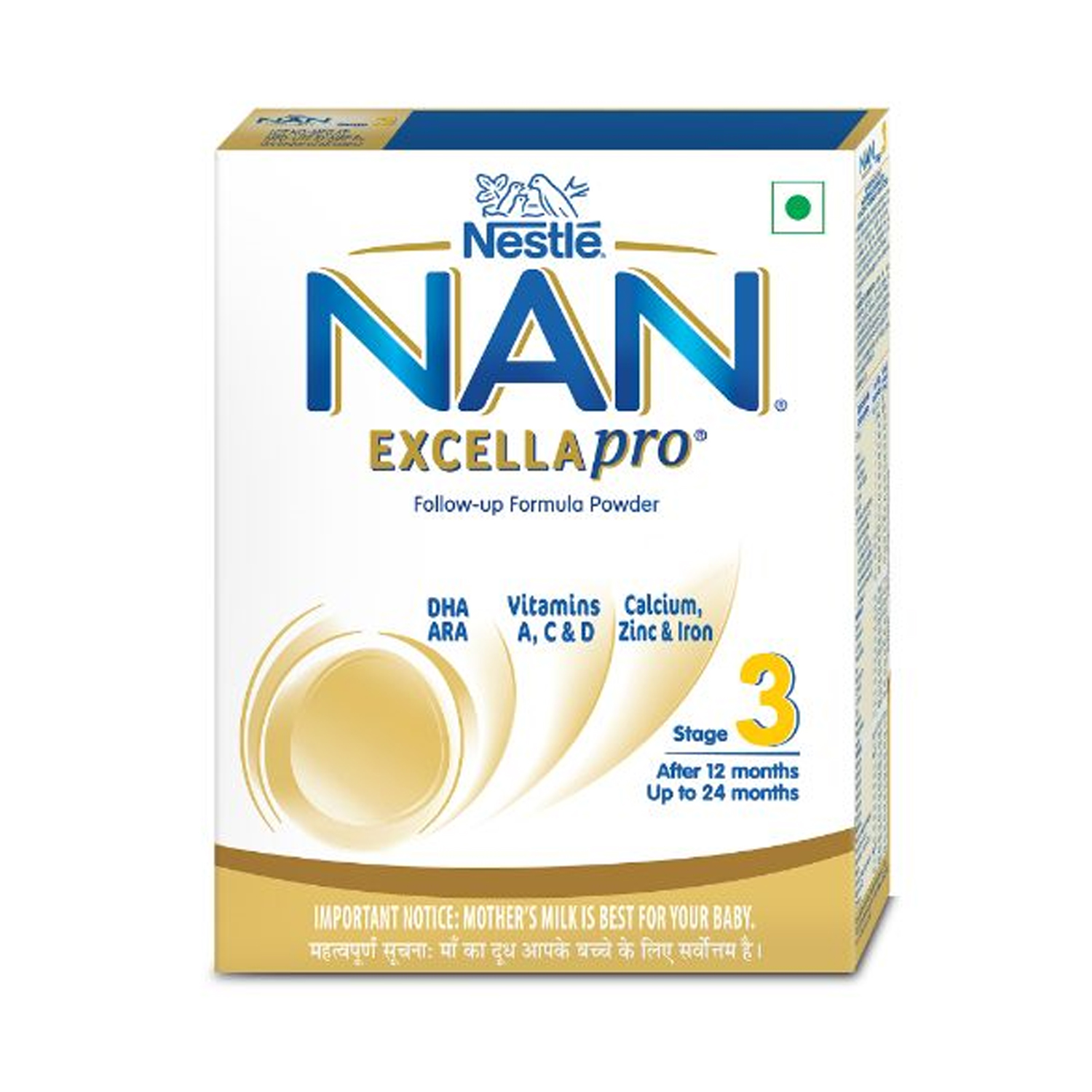 Nestle Nan Excellapro Follow-Up Formula Stage 3 After 12 months 400 gm Refill Pack