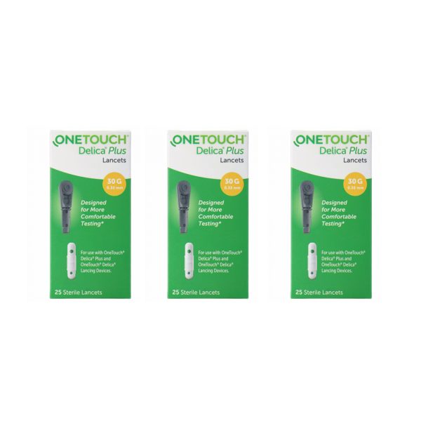 One Touch Delica Plus Lancet 25 nos (Pack of 3)