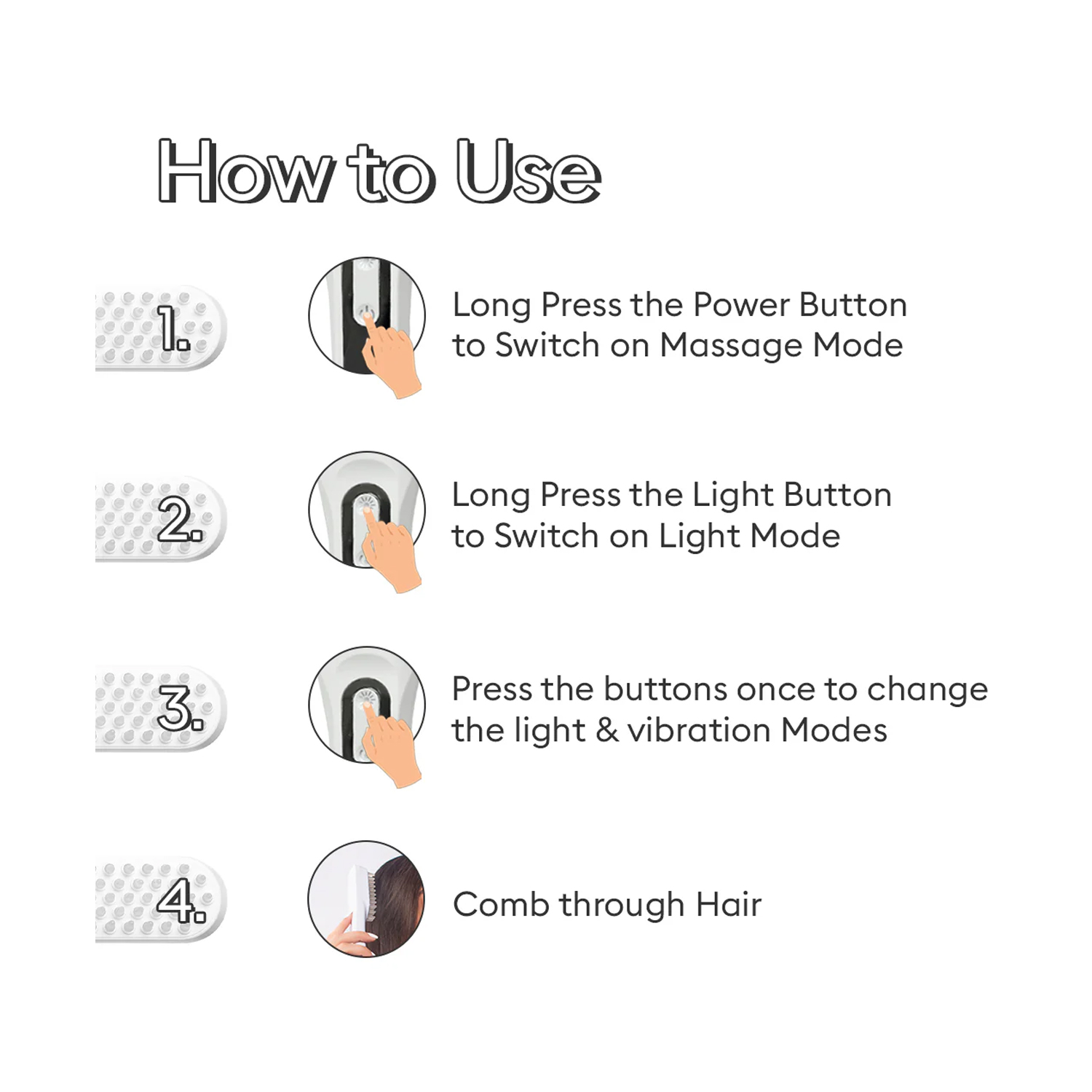 Protouch Led Hair Growth Therapy Comb 4