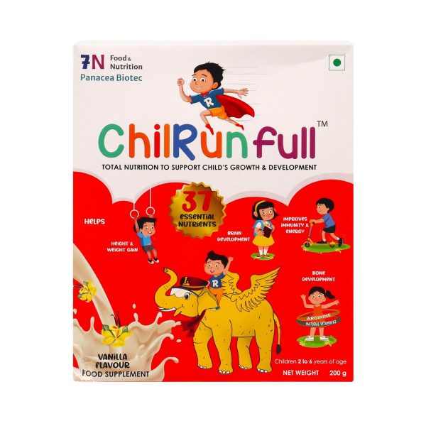 Chilrun Full Protein Powder 2 to 6 Years Vanilla Flavour 200g (Refill) Chilrun Full Protein Powder 2 to 6 Years Vanilla Flavour 200g (Refill)