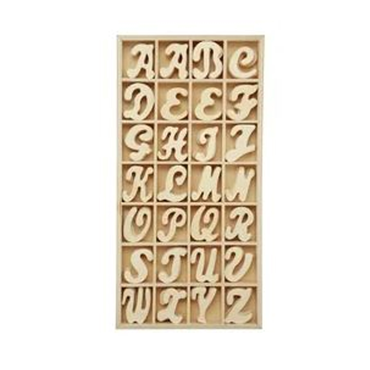 Albio India Wooden Cursive Alphabet Letter (AKW- 1163)