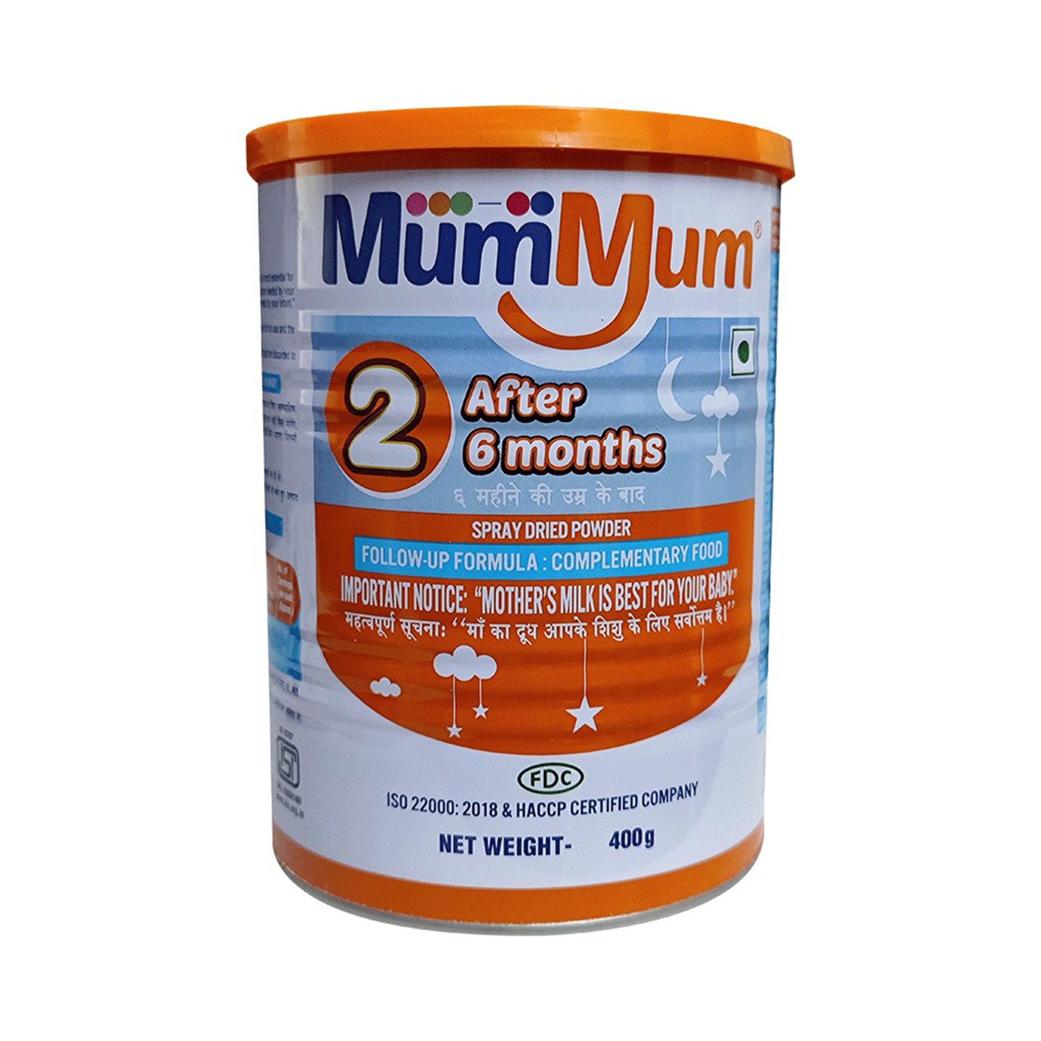 FDC Nutrica MumMum Stage-2 Infant formula Powder – 400gm