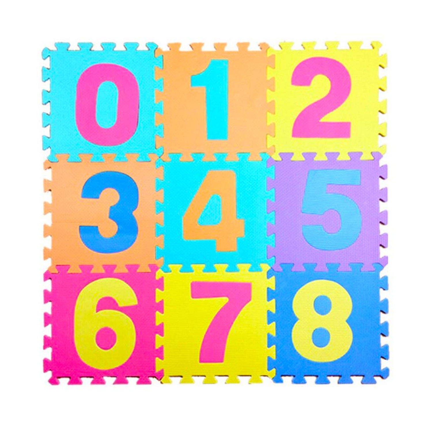 Albio India Non Toxic Number Puzzle Mat AKF 2009 (6inch x 6inch)