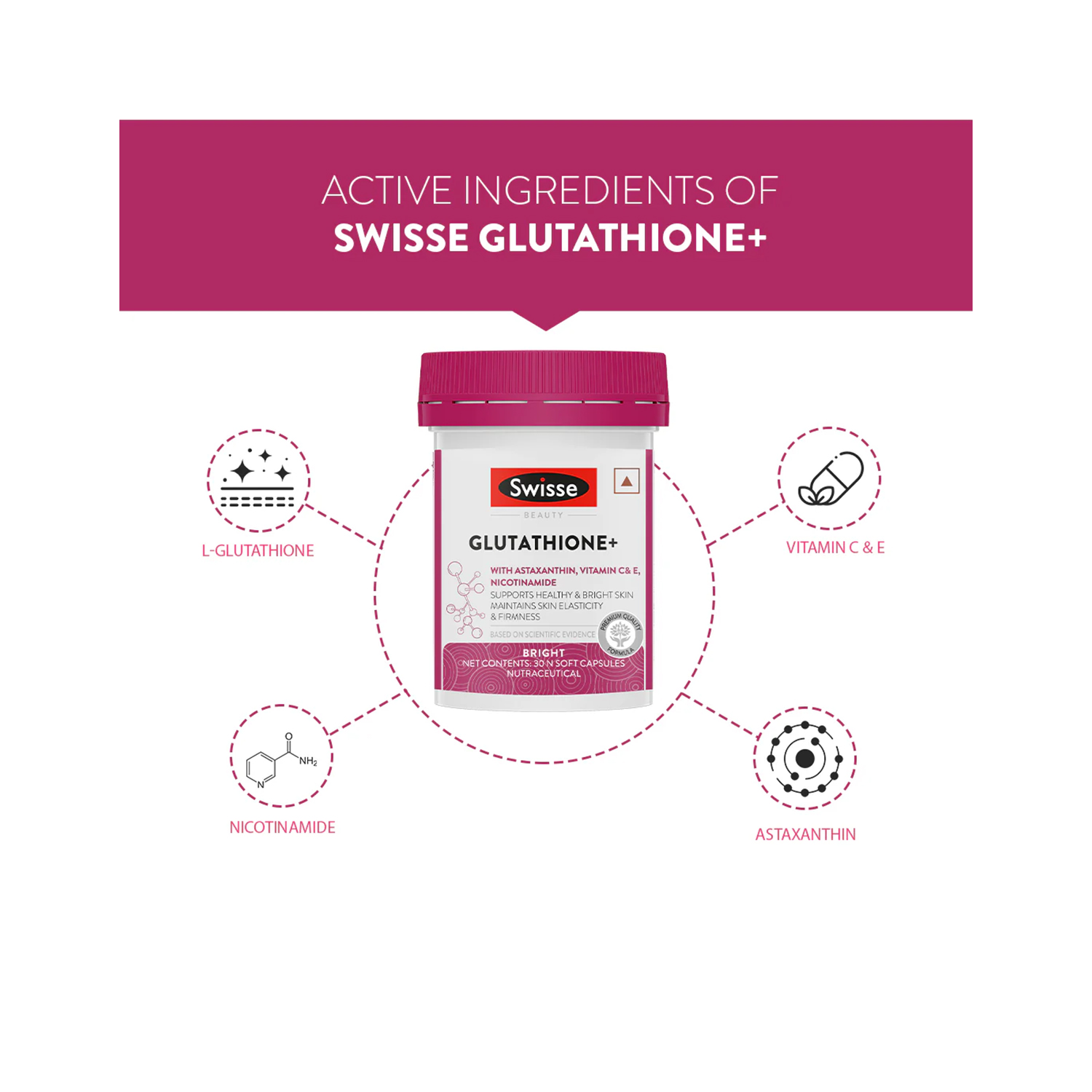 Swisse Glutathione+ Tablets (30 Nos) - Cureka - Online Health Care Products  Shop