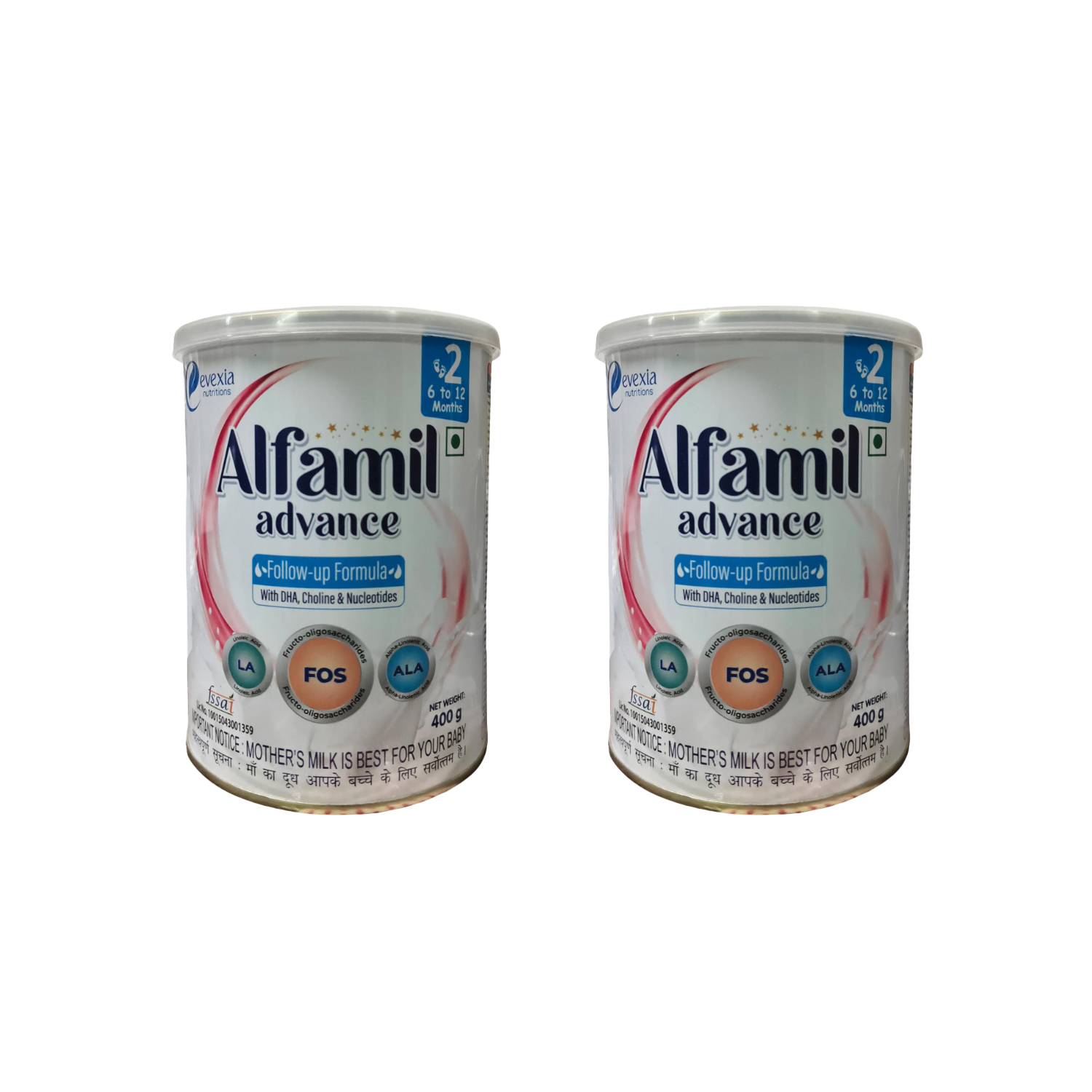 Evexia Alfamil Advance Stage 2 Infant Formula (400g) (Pack of 2)