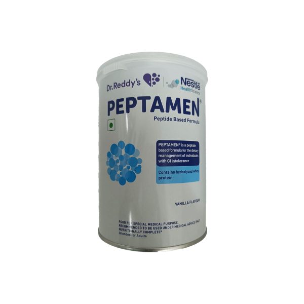 Nestle Peptamen Vanilla Flavoured Peptide Based Diet Powder 400gm Tin Nestle Peptamen Vanilla Flavoured Peptide Based Diet Powder 400gm Tin