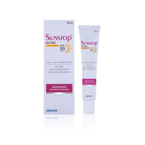 Ajanta Pharma Sunstop Acne Advanced Sun Protection Gel SPF 30 PA +++ (30g) Ajanta Pharma Sunstop Acne Advanced Sun Protection Gel SPF 30 PA +++ (30g)