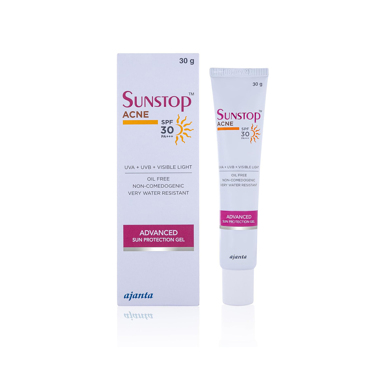 Ajanta Pharma Sunstop Acne Advanced Sun Protection Gel SPF 30 PA +++ (30g)