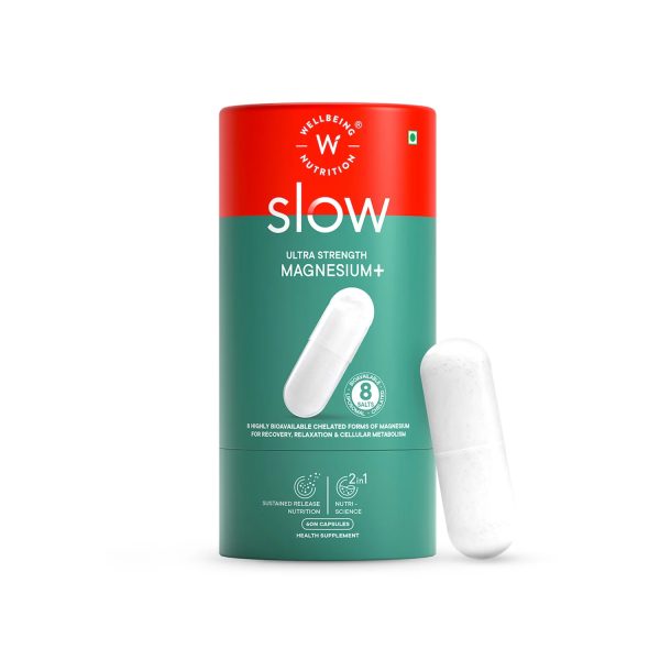 Wellbeing Nutrition Slow Ultra Strength Magnesium + (60 Capsules) Wellbeing Nutrition Slow Ultra Strength Magnesium + (60 Capsules)