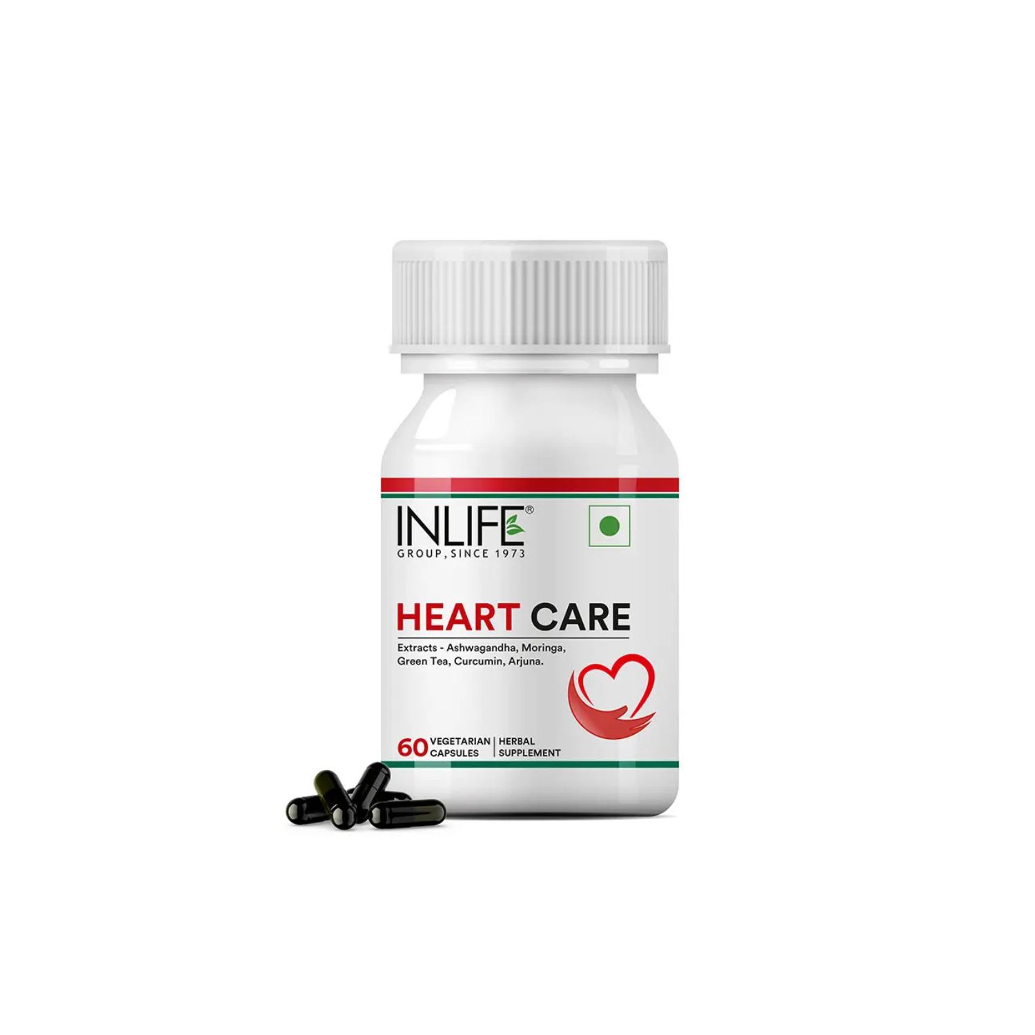 INLIFE Heart Care Capsule 500mg 60 Vegetarian Capsules