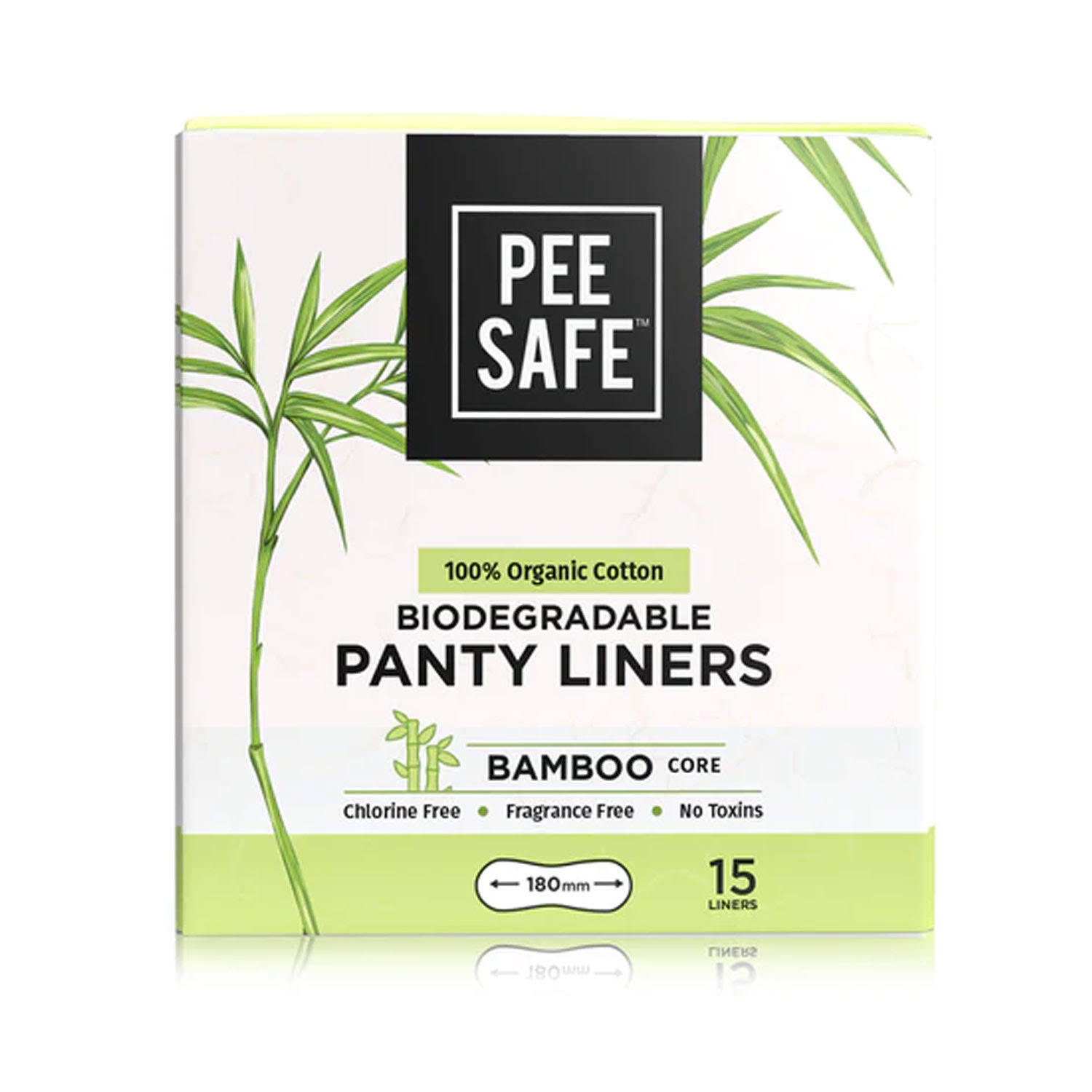 Pee Safe Biodegradable Panty Liners (15 Pieces)
