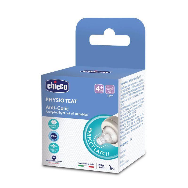 Chicco Physio Teat Anti-Colic Fast Flow 4+M (1Pcs)