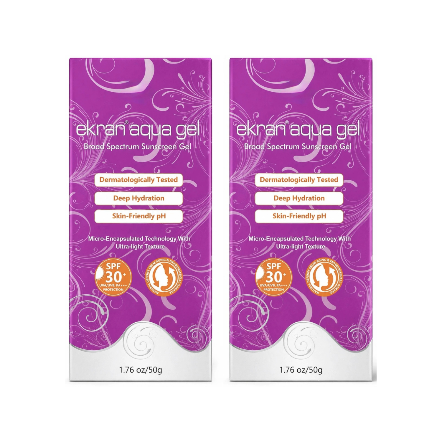 KLM Ekran Aqua Gel - Sunscreen SPF 30 PA+++(50gm) (Pack of 2)