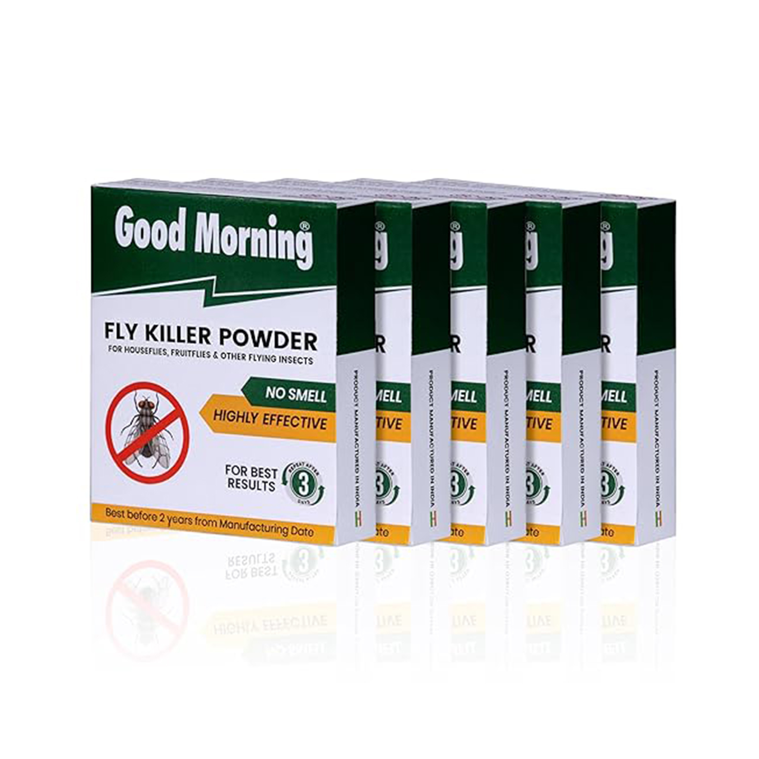 Good Morning Fly Killer Spray Powder (Pack of 5, 20 Grams)
