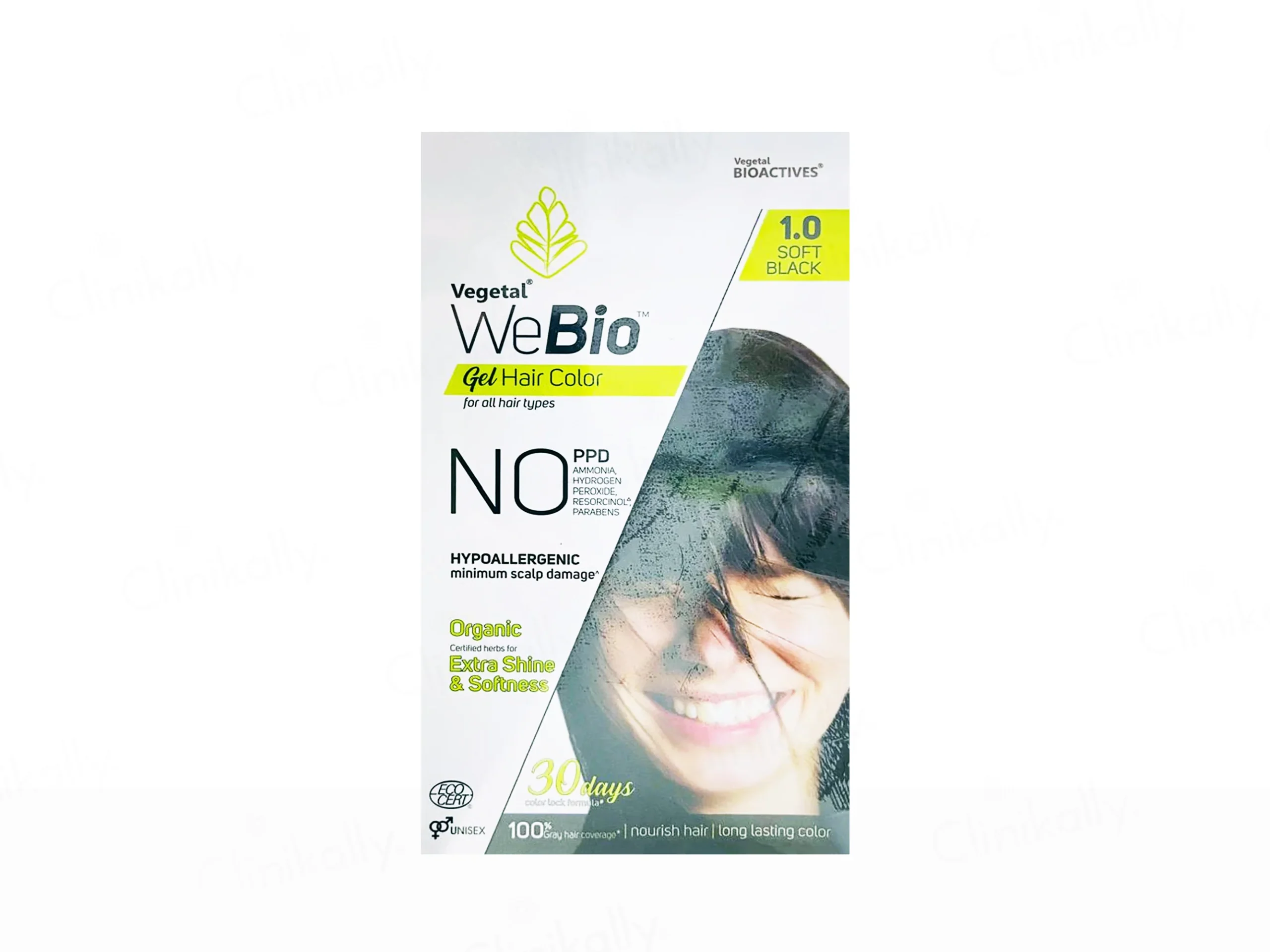 Vegetal WeBio Gel Hair Color (Soft Black)