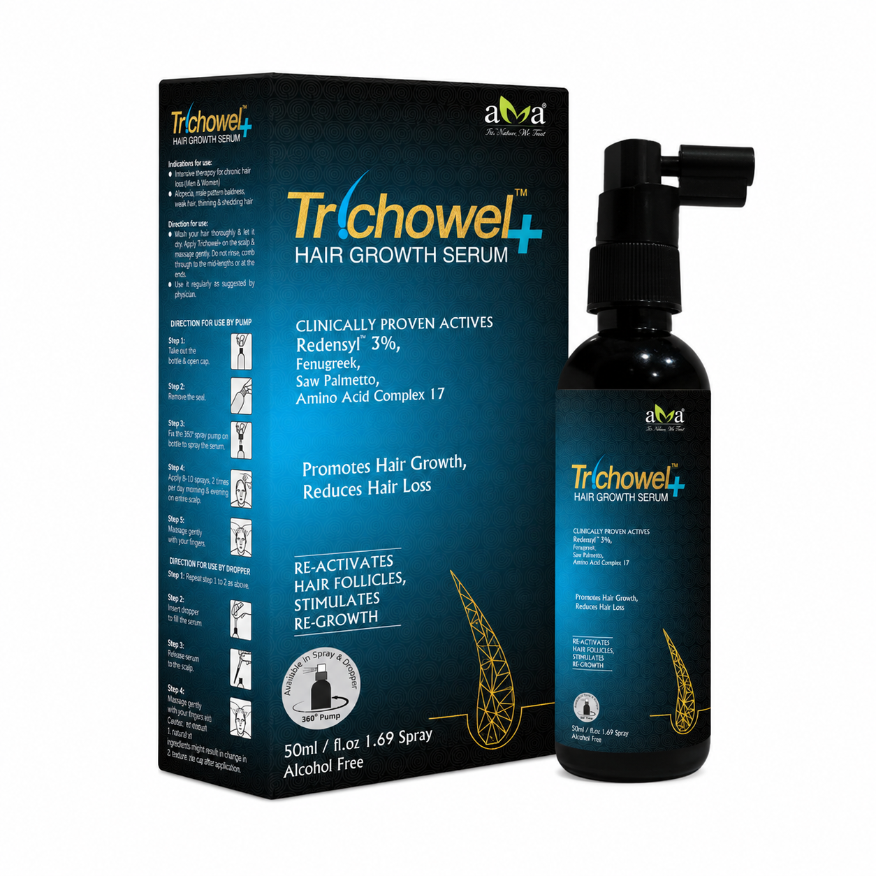 Vegetal Trichowel Plus Hair Growth Serum (50ml)